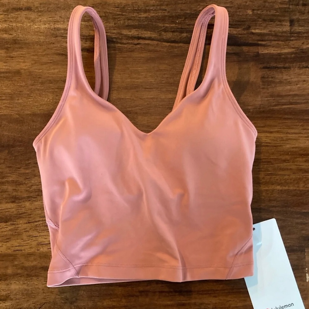 Nwt Lululemon Align Tank Rustic Coral Size 4 - image 4